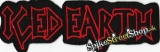ICED EARTH - Logo - nažehlovacia nášivka