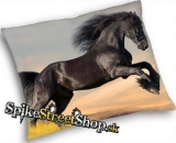 HORSES COLLECTION - Running Black Horse 3 - vankúš