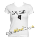 5 SECONDS OF SUMMER - Logo - biele dámske tričko