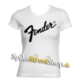 FENDER - Logo - biele dámske tričko