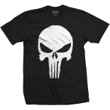 MARVEL COMICS - Punisher Jagged Skull - čierne pánske tričko