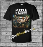 PUDDLE OF MUDD - Logo & Band - čierne pánske tričko