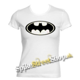 BATMAN - Black Logo - biele dámske tričko