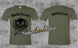 MOTORHEAD - Logo - khaki pánske tričko