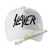SLAYER - Logo - biela šiltovka (-30%=AKCIA)