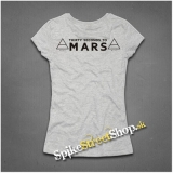 30 SECONDS TO MARS - Logo - šedé dámske tričko
