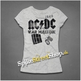 AC/DC - War Machine - šedé dámske tričko