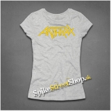 ANTHRAX - Logo - šedé dámske tričko