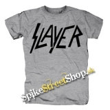 SLAYER - Logo - sivé pánske tričko