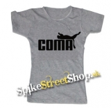 COMA - Logo - šedé dámske tričko
