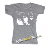 DEATH NOTE - Logo & Portrait - šedé dámske tričko
