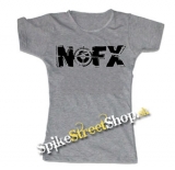 NOFX - Logo - šedé dámske tričko
