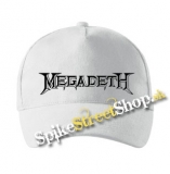 MEGADETH - Logo - biela šiltovka (-30%=AKCIA)