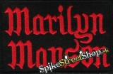 MARILYN MANSON - Red Logo - nažehlovacia nášivka