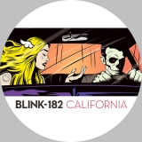 BLINK 182 - California - biely odznak