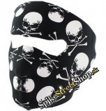SKULLS - Black & White Skulls - maska