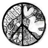 PEACE - Cartoon motive - odznak