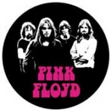 PINK FLOYD - Band And Pink Logo - okrúhla podložka pod pohár