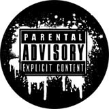 PARENTAL ADVISORY EXPLICIT CONTENT - okrúhla podložka pod pohár