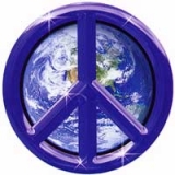 PEACE - Earth - okrúhla podložka pod pohár