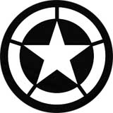 PUNKROCK STAR - čierny - okrúhla podložka pod pohár