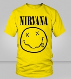 NIRVANA - Smile - žlté pánske tričko