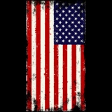 AMERICAN FLAG - Americká zástava - štvorcová podložka pod pohár