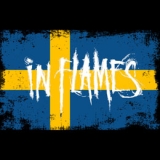 IN FLAMES - Swedish Flag - štvorcová podložka pod pohár