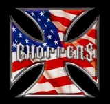 CHOPPERS - MALTÉZSKY KRÍŽ - USA Flag - štvorcová podložka pod pohár
