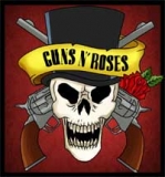 GUNS N ROSES - Draw Skull - štvorcová podložka pod pohár