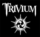 TRIVIUM - White Logo - štvorcová podložka pod pohár