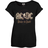 AC/DC - Rock or Bust - čierne dámske tričko