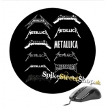 Podložka pod myš METALLICA - Logos - okrúhla