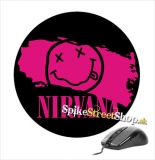 Podložka pod myš NIRVANA - Pink - okrúhla