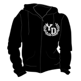 YOUR DEMISE - Logo - čierna pánska mikina na zips