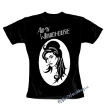 AMY WINEHOUSE - Portrait - čierne dámske tričko