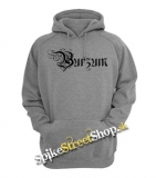 BURZUM - Logo - šedá pánska mikina