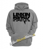 LINKIN PARK - Logo & Band - šedá pánska mikina