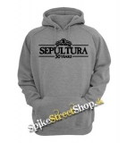 SEPULTURA - 30 Years - šedá pánska mikina