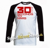 30 SECONDS TO MARS - Red Logo - pánske tričko s dlhými rukávmi