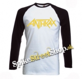 ANTHRAX - Logo - pánske tričko s dlhými rukávmi