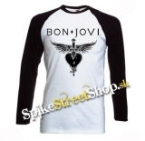 BON JOVI - Heart - pánske tričko s dlhými rukávmi
