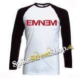 EMINEM - Red Logo - pánske tričko s dlhými rukávmi