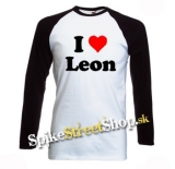 I LOVE LEON - pánske tričko s dlhými rukávmi