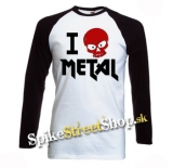 I LOVE METAL - pánske tričko s dlhými rukávmi