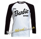 IT´S BARBIE BITCH - Logo - pánske tričko s dlhými rukávmi