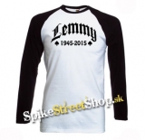 LEMMY - 1945-2015 - pánske tričko s dlhými rukávmi