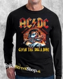 AC/DC - Givin The Dog A Bone - čierne pánske tričko s dlhými rukávmi