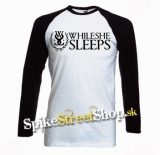 WHILE SHE SLEEPS - Logo - pánske tričko s dlhými rukávmi
