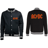 AC/DC - Classic Logo - čierna pánska univerzitná bunda